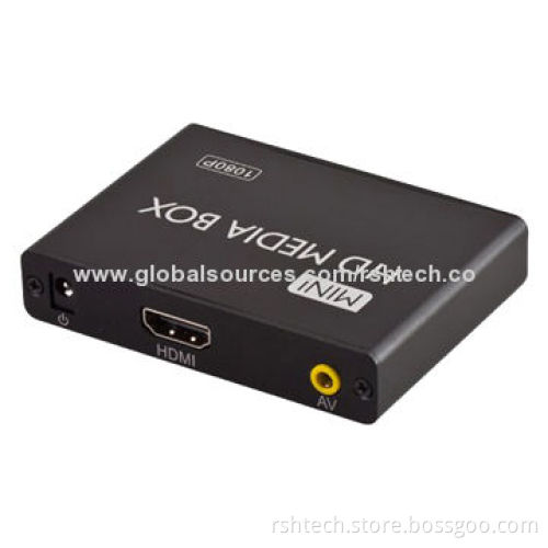 Mini Full HD 1,080p Media Player, Supports Plug-and-play and Most Popular HD Formats